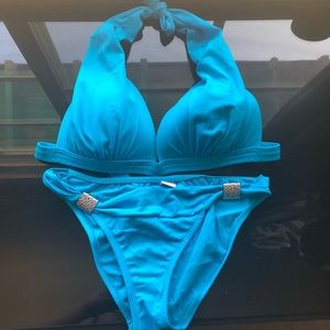 Venus Blue Two Piece Swimsuit